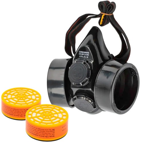 Respirador semifacial CG 306 com 2 cartuchos R 203