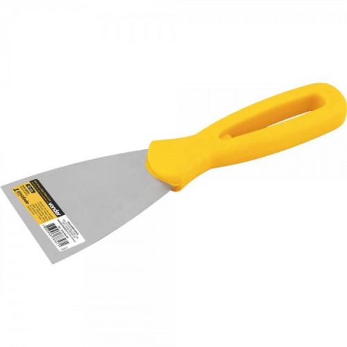 Esp�tula de a�o inox 60 mm com cabo de pl�stico