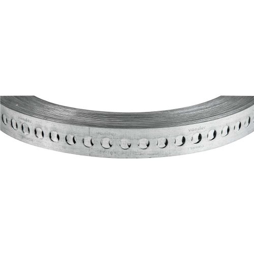 Fita de a�o carbono perfurada 19mm x 0,4mm x 30m