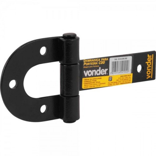 Dobradi�a para porteira de a�o pintado 135 mm - C00