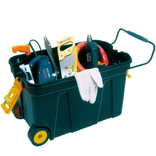 Caixa de ferramentas baú com rodas capacidade 15Kg - CR01 Caixa de ferramentas baú com rodas capacidade 15Kg - CR01