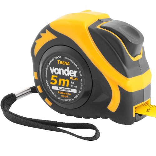Trena com fita de a�o 19 mm x 5 m com trava 