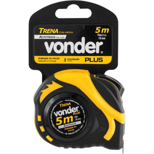 Trena com fita de a�o 19 mm x 5 m com trava 