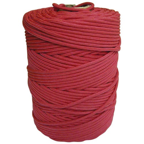 Corda multifilamento vermelha rolo 2 mm x 408m Corda multifilamento vermelha rolo 2 mm x 408m