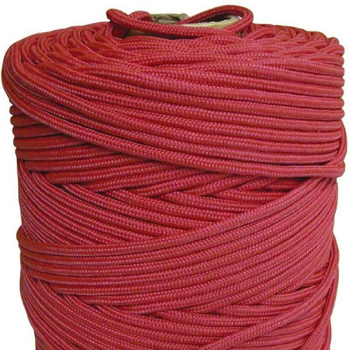 Corda multifilamento vermelha rolo 2 mm x 408m Corda multifilamento vermelha rolo 2 mm x 408m