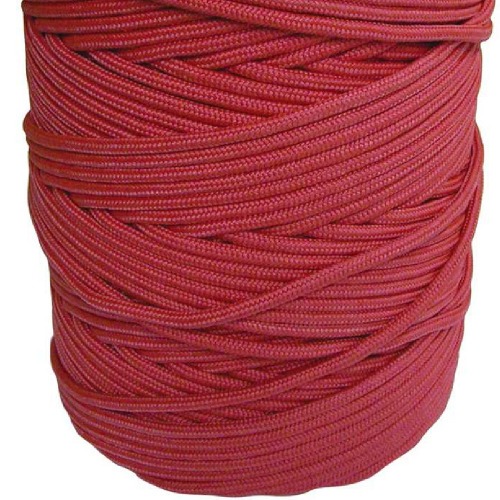 Corda multifilamento vermelha rolo 2 mm x 408m Corda multifilamento vermelha rolo 2 mm x 408m
