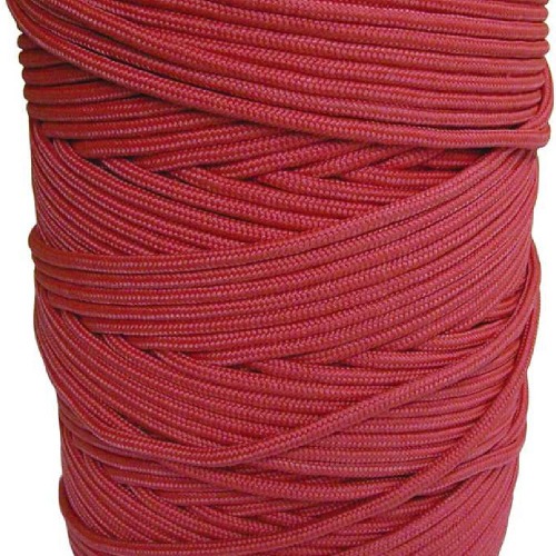Corda multifilamento vermelha rolo 2 mm x 408m Corda multifilamento vermelha rolo 2 mm x 408m