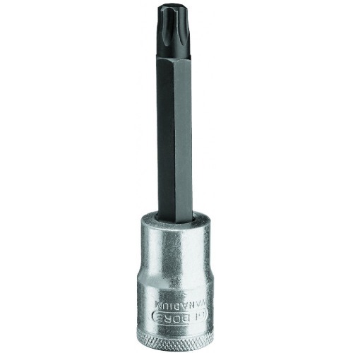 Chave soquete tipo hexalobular longa t-50 encaixe 1/2