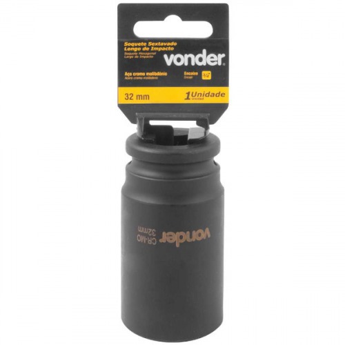 Soquete sextavado de impacto longo 32 mm encaixe 3/4