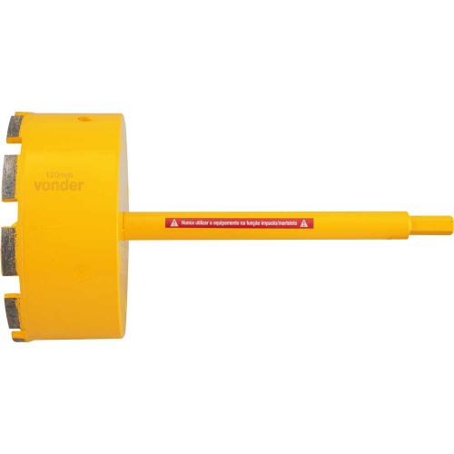 Serra copo diamantada 120 mm com encaixe de 3/8 Serra copo diamantada 120 mm com encaixe de 3/8