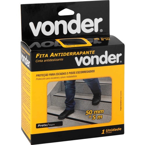 Fita adesiva antiderrapante 50 mm x 5 m preta