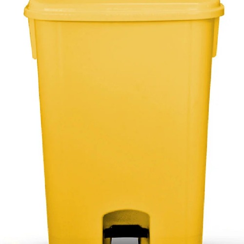 Cesto coletor de lixo com pedal 100L com rodas - CP11AM