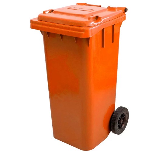 Cesto de lixo gari 120L sem adesivo com rodas de 200mm - C120LJ Cesto de lixo gari 120L sem adesivo com rodas de 200mm - C120LJ