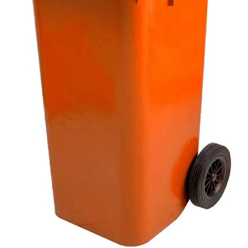 Cesto de lixo gari 120L sem adesivo com rodas de 200mm - C120LJ Cesto de lixo gari 120L sem adesivo com rodas de 200mm - C120LJ