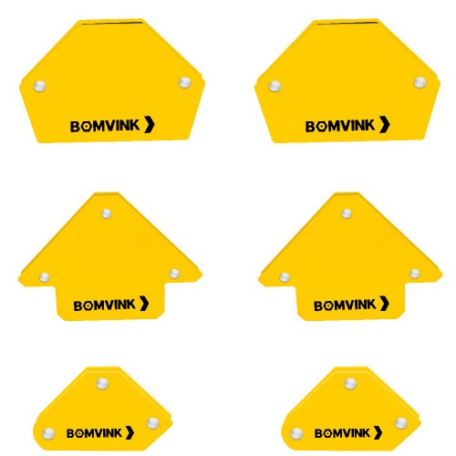 Esquadro magn�tico para solda capacidade 4 e 11 kg com 6 pe�as - BOM-3608