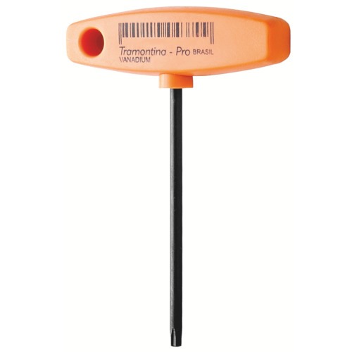 Chave hexalobular T25 x 100 mm cabo T aço cromo vanádio Chave hexalobular T25 x 100 mm cabo T aço cromo vanádio