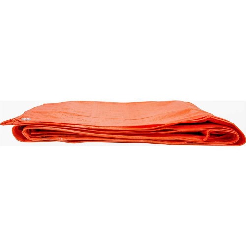 Lona de polietileno 8 x 5 m 100 micra laranja