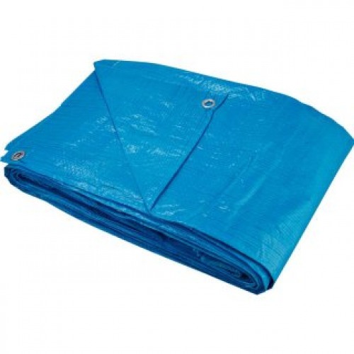 Lona de polietileno 6 x 6 m 100 micra azul
