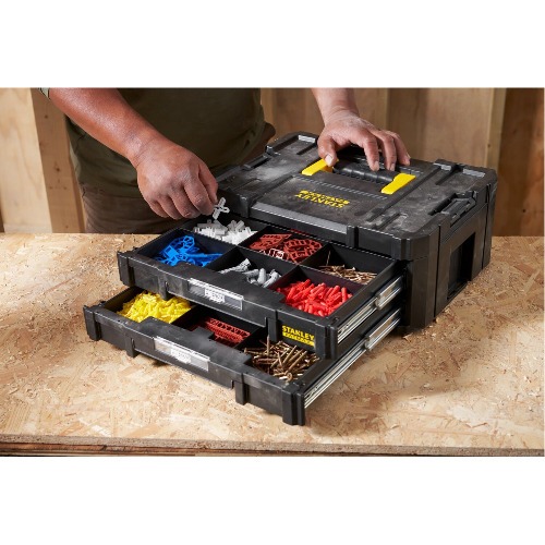 Caixa pl�stica para ferramentas com 2 gavetas Fatmax - Pro-Stack