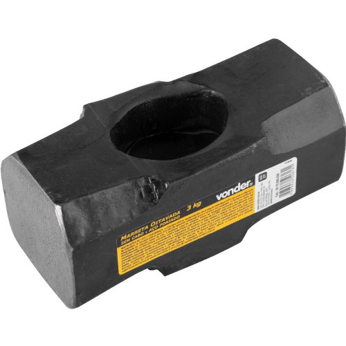 Marreta oitavada 3 kg sem cabo Marreta oitavada 3 kg sem cabo