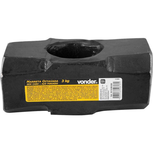 Marreta oitavada 3 kg sem cabo Marreta oitavada 3 kg sem cabo