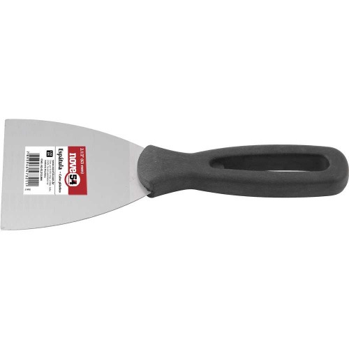 Esp�tula de a�o temperado 76 mm com cabo pl�stico