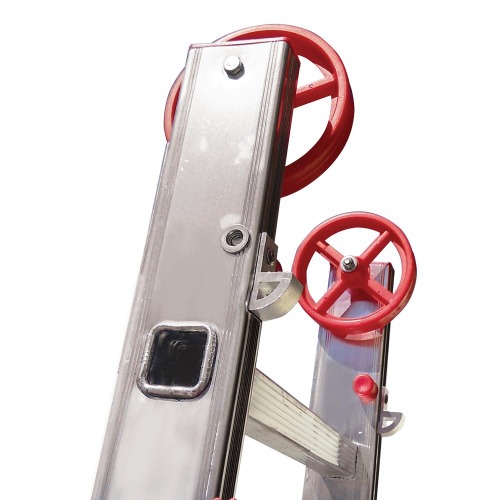 Escada de alumínio extensível 2,12 x 3,18 m 2 x 7 degraus - ESC0616 Escada de alumínio extensível 2,12 x 3,18 m 2 x 7 degraus - ESC0616