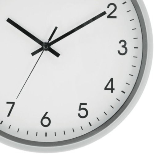 Relógio de parede 30 cm com borda prata - YR12PA Relógio de parede 30 cm com borda prata - YR12PA