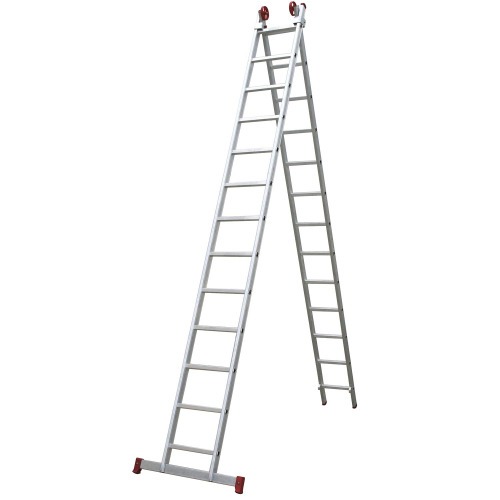 Escada de alum�nio extens�vel 3,81 x 6,54 m 2 x 13 degraus - ESC0622