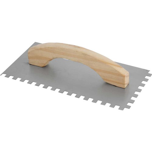 Desempenadeira de a�o dentada 250 x 120 mm