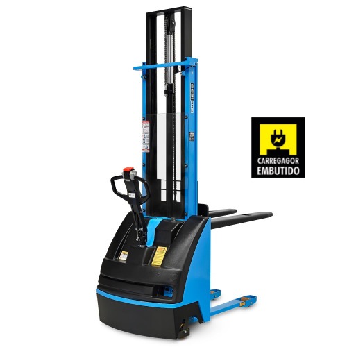 Empilhadeira el�trica 3,50 m 1.200 kg tra��o el�trica bateria de l�tio - PXL12/35