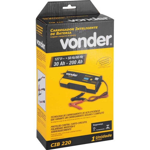 Carregador inteligente de bateria 6/12V - CIB 0220 110V Carregador inteligente de bateria 6/12V - CIB 0220 110V