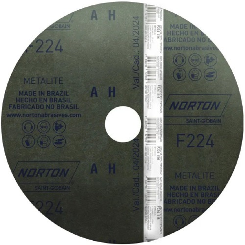 Disco de lixa de fibra 115 x 22,23 mm - Metalite F227