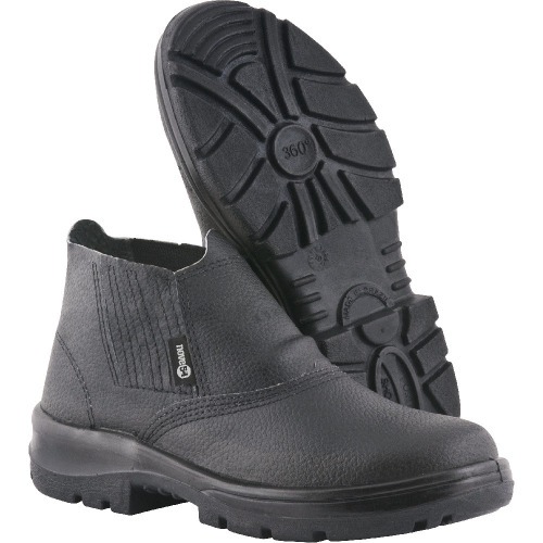 Botina monodensidade em couro sint�tico com el�stico - BEN 420