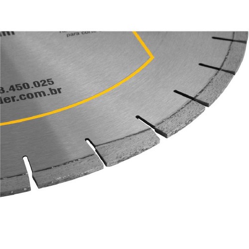 Disco diamantado segmentado 450 mm para concreto e asfalto - DCV 4500