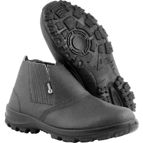 Botina monodensidade couro com elástico biqueira de aço - BEN 0044 Botina monodensidade couro com elástico biqueira de aço - BEN 0044