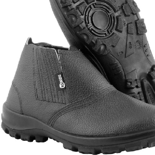 Botina monodensidade couro com elástico biqueira de aço - BEN 0044 Botina monodensidade couro com elástico biqueira de aço - BEN 0044