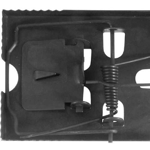 Ratoeira m�dia 120 mm x 60 mm em a�o oxidado preto