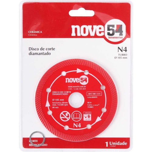 Disco diamantado turbo 105 mm - N4