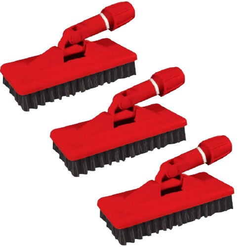 Escova refor�ada com suporte com 3 pe�as - Limpa tudo