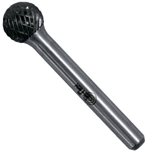 Lima rotativa endurecida esf�rica 16 x 14 mm haste 6 mm - 23.237