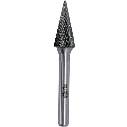Lima rotativa endurecida c�nica reta 10 x 20 mm haste 6 mm - 23.257