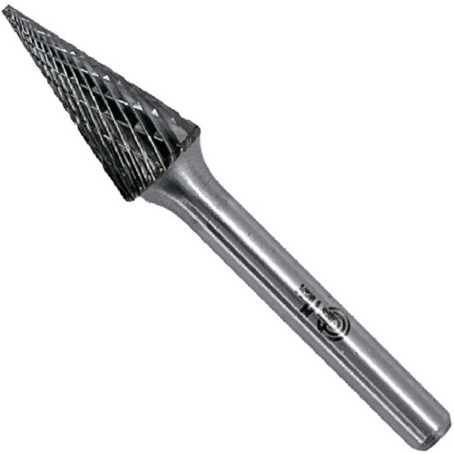 Lima rotativa endurecida c�nica reta 6 x 18 mm haste 6 mm - 23.209