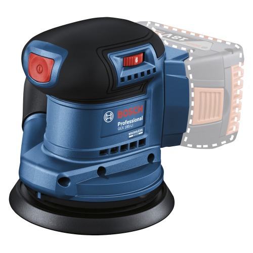 Lixadeira roto orbital a bateria 18V Brushless Sem bateria - GEX 185-LI