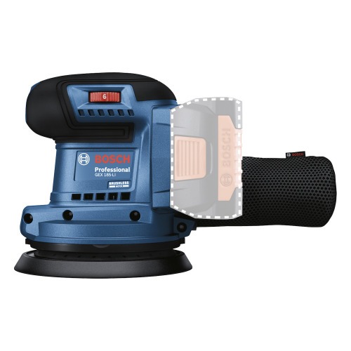 Lixadeira roto orbital a bateria 18V Brushless Sem bateria - GEX 185-LI