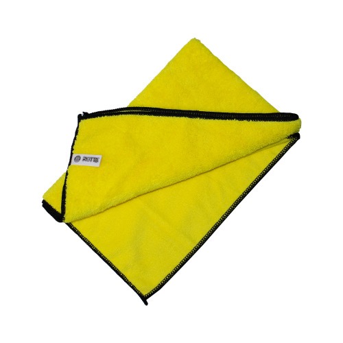 Toalha de microfibra para secagem automotiva 60 x 40 cm amarela 25234