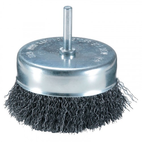 Escova de a�o tipo copo arame ondulado 1.1/2