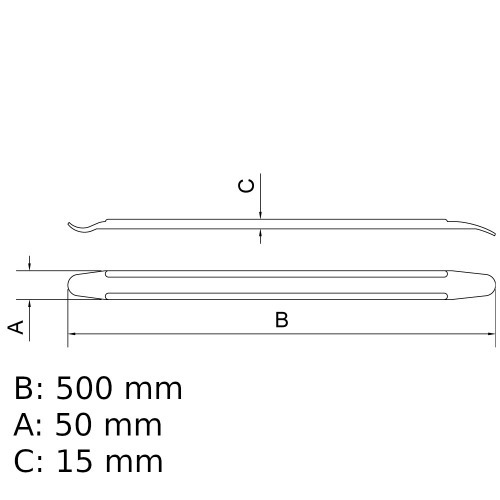 Esp�tula chata para pneus 20