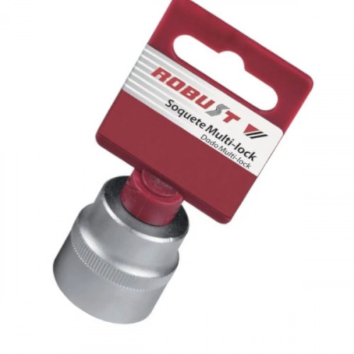 Soquete estriado 15 mm encaixe de 1/2