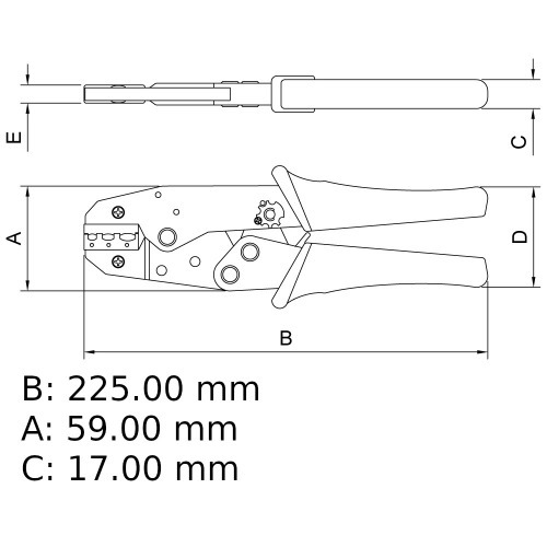 Alicate crimpador 9